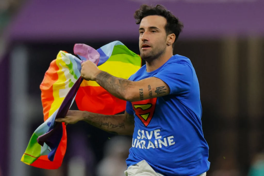 Mario Ferri Ukraine Iran Qatar Protest LGBTQ